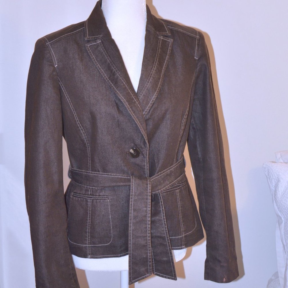 3/$25 Nine West Chocolate Brown Blazer